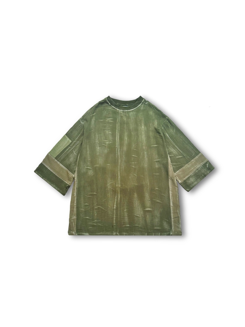 Cotton and linen Tee - Bamboo