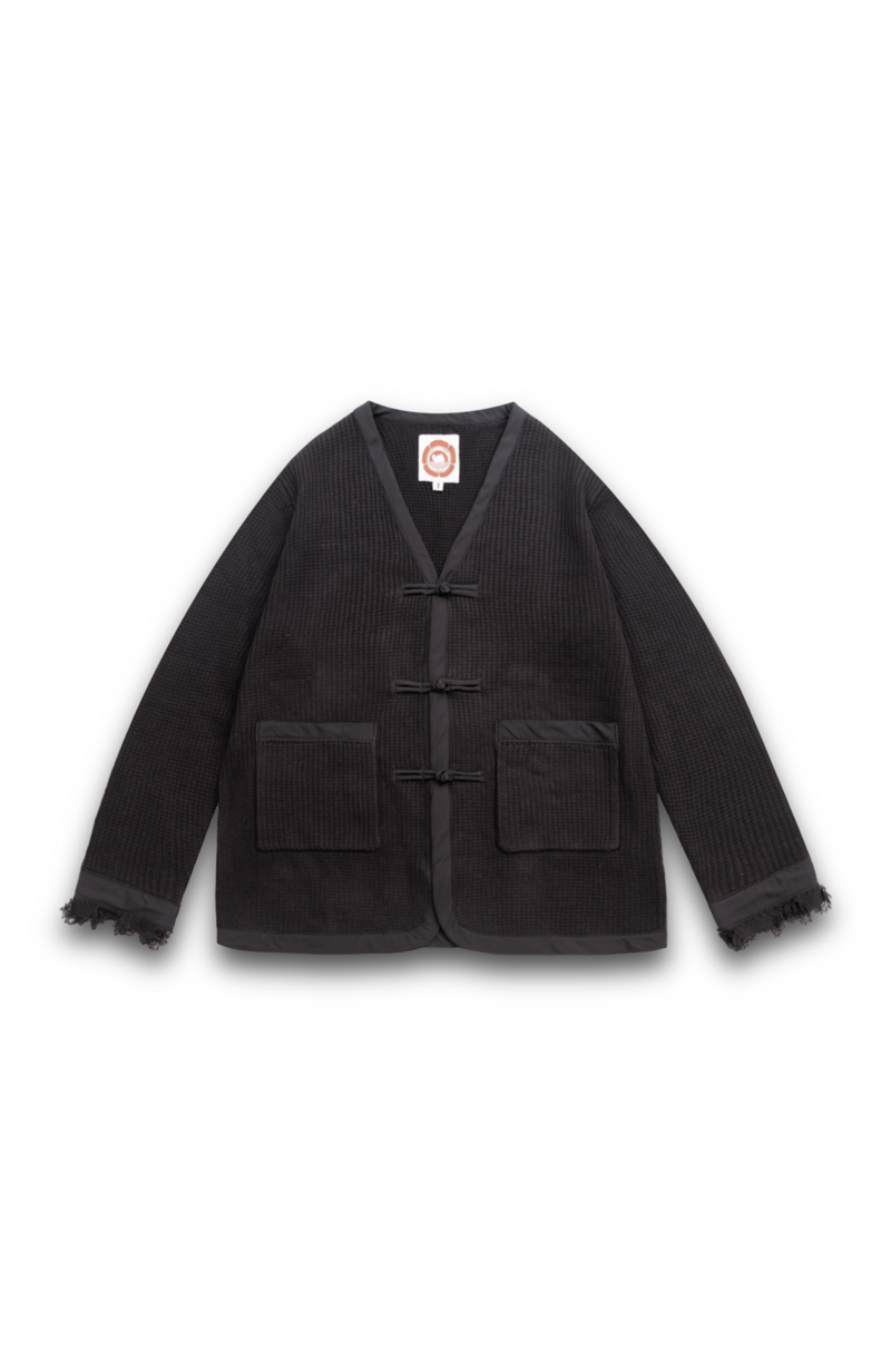 Tattered Knit cardigan (black)