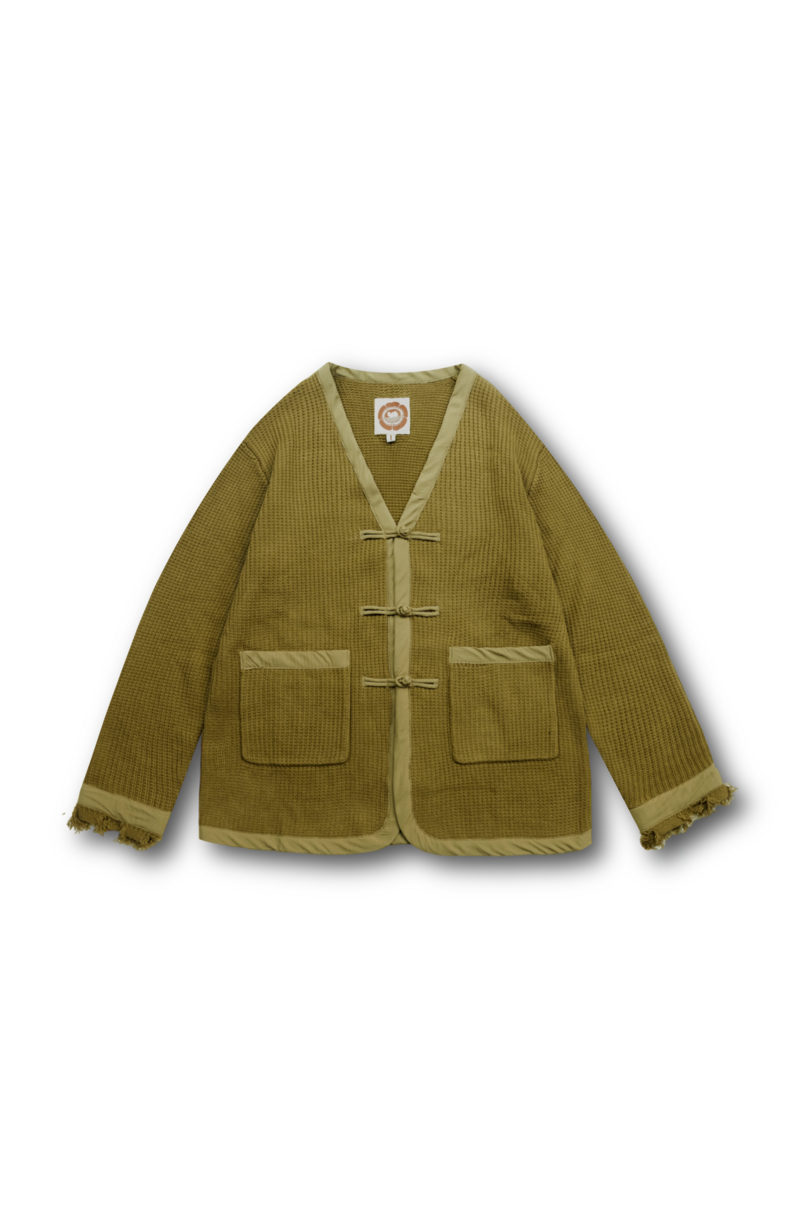 Tattered Knit cardigan (green)