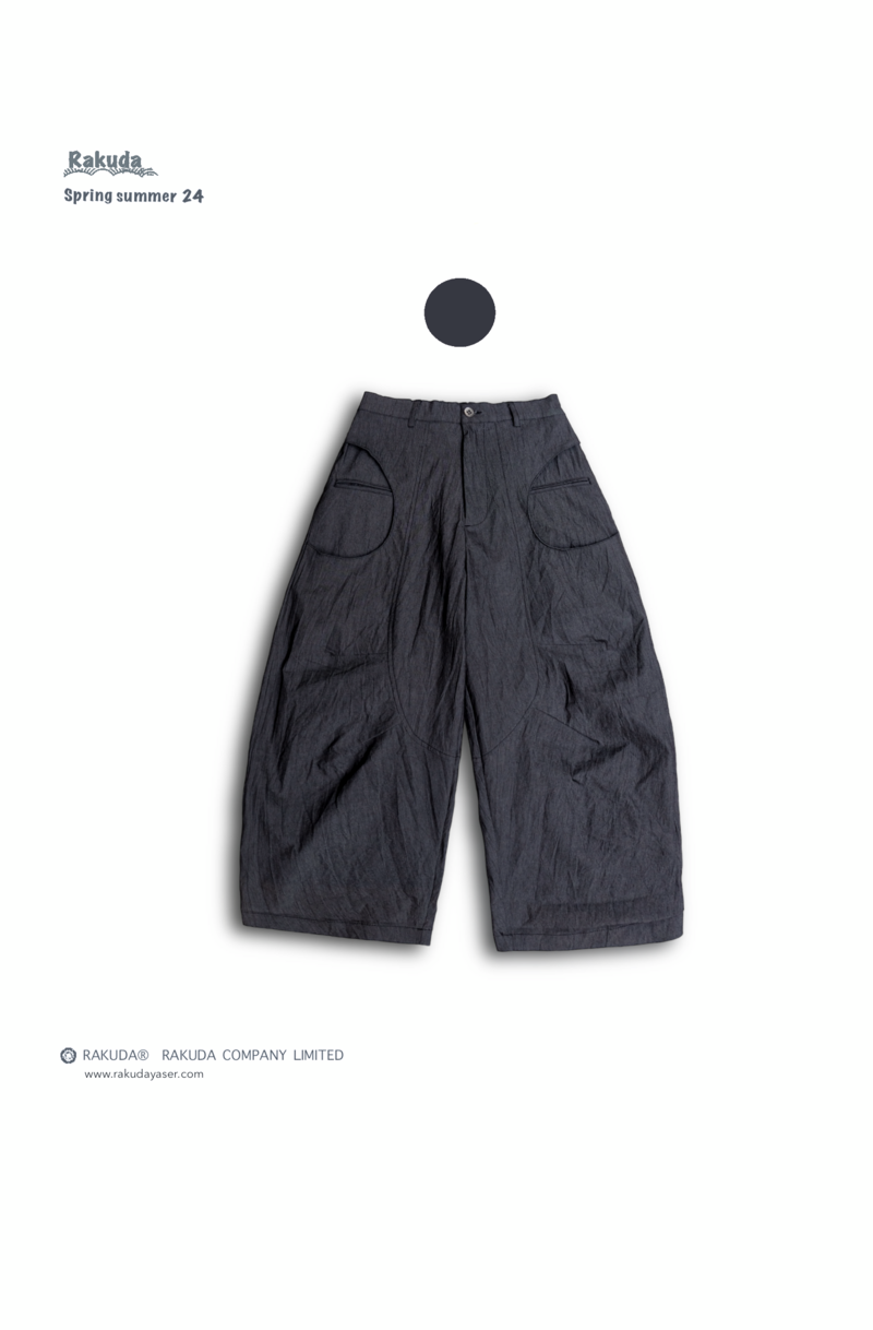 雙版型 Cauge Turnip Pants .牛仔藍