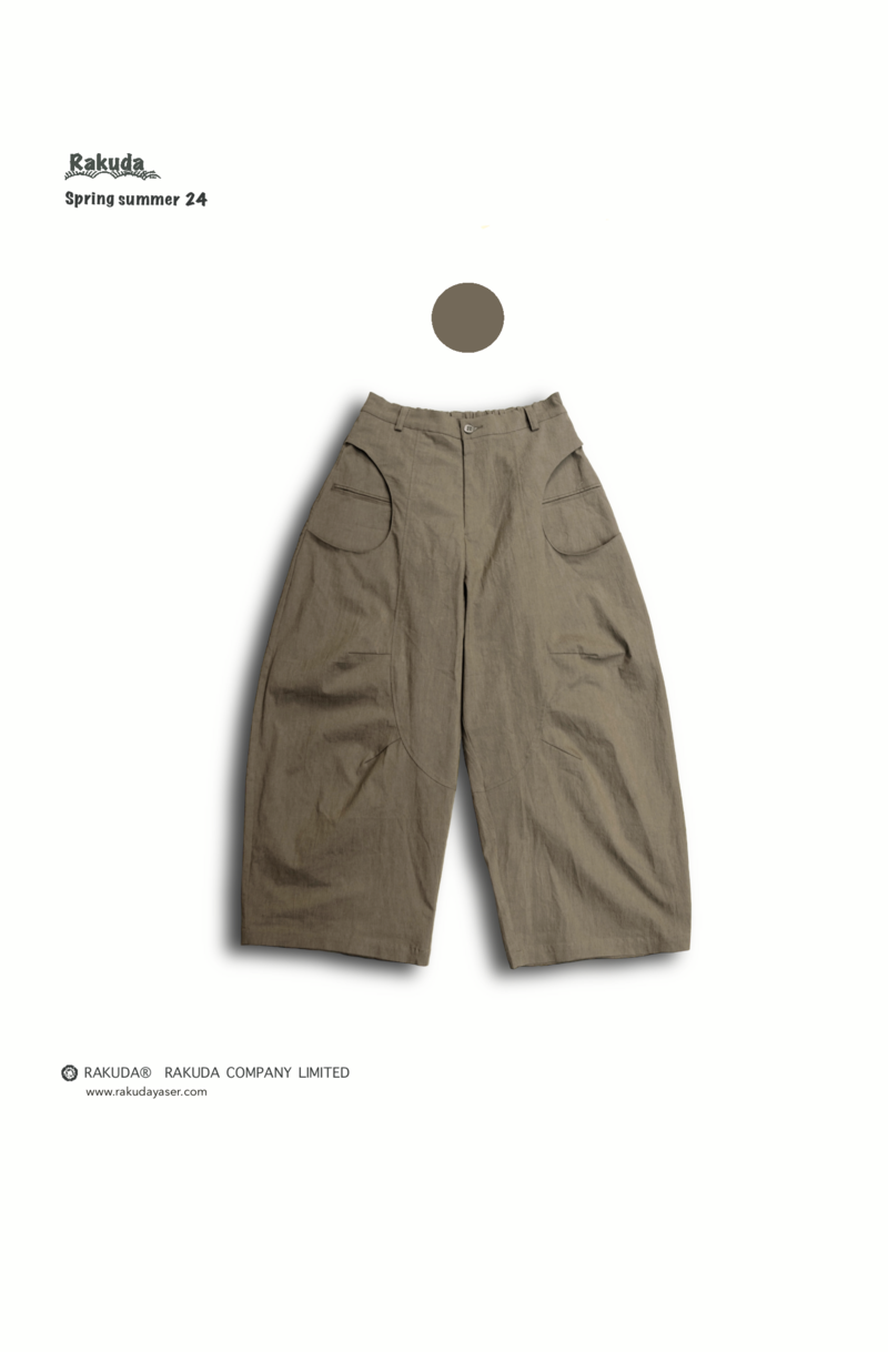 雙版型 Cauge Turnip Pants.綠