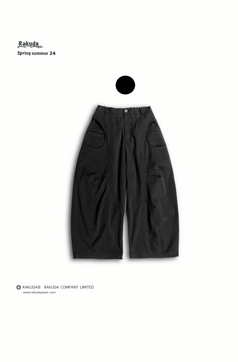 雙版型 Cauge Turnip Pants.黑