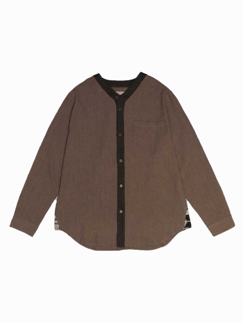 Kimono collar shirt