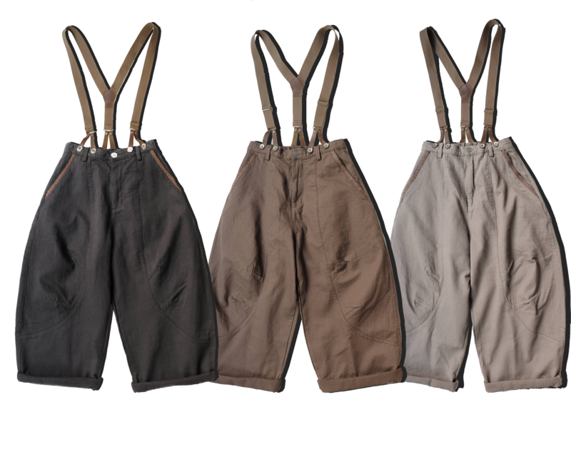 suspender wide pants