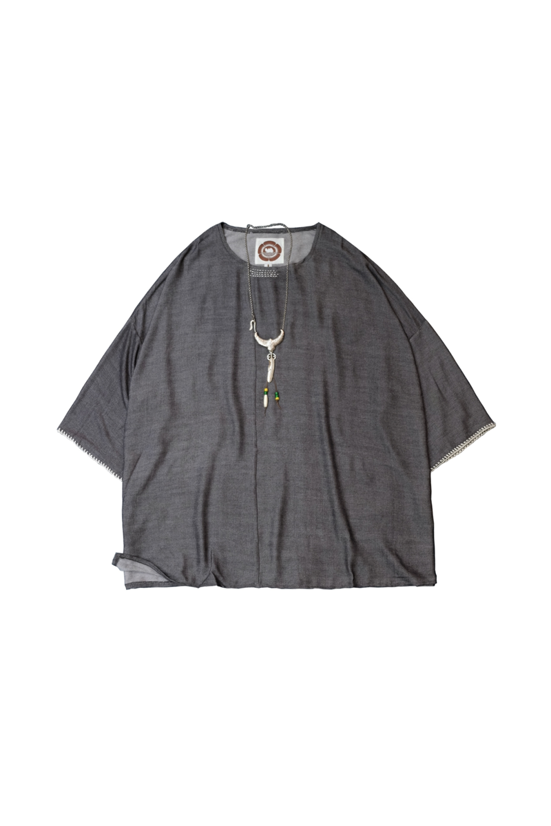 Oversize hand stitched shirt