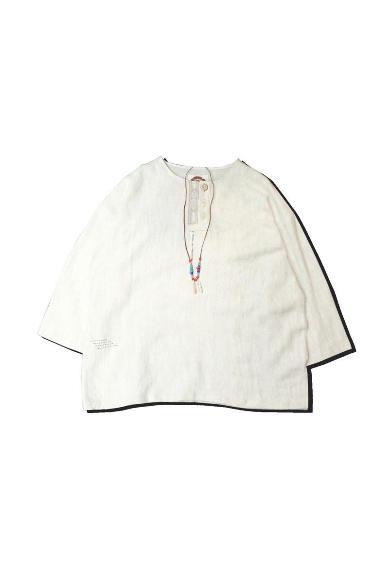 Ethnic hand-stitched T-shirt